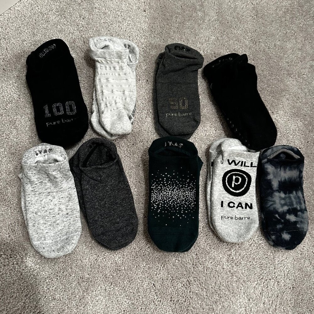 Pure Barre Tavi Lowcut Grip Barre Socks